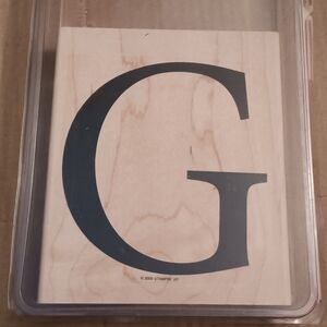 Stampin' Up!  Wooden Stamp with Letter G